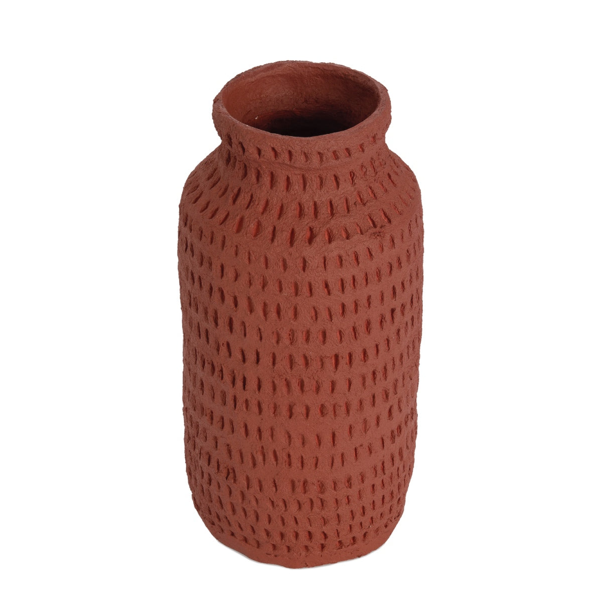 andrea-house-flaschenvase-pappmach-rot-deko image 3