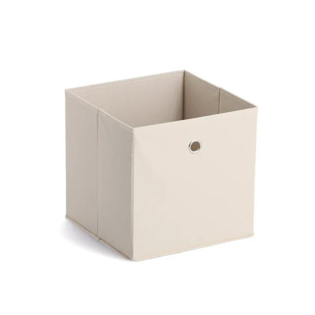 zeller-present-home-aufbewahrungsbox-vlies-beige-faltbar image 1