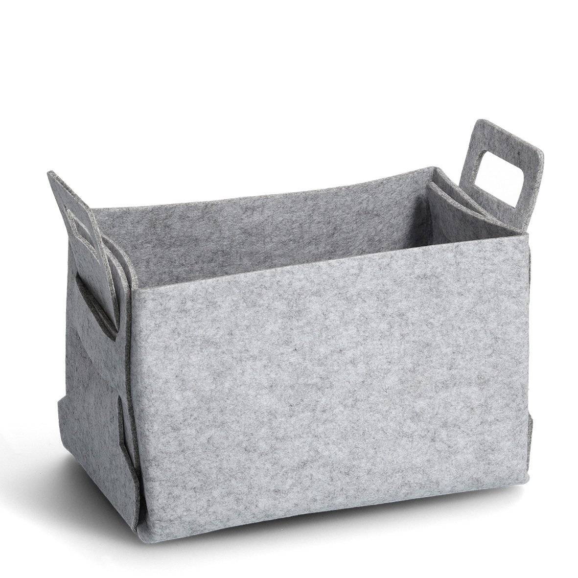 zeller-present-home-aufbewahrungskorb-filz-grau-mit-henkel image 1