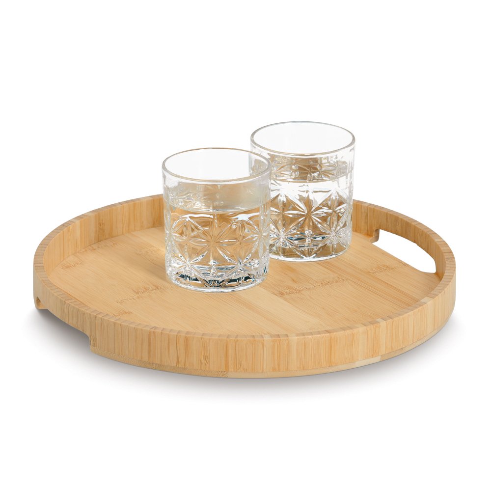 zeller-present-table-serviertablett-bambus-rund-mit-griffen image 2