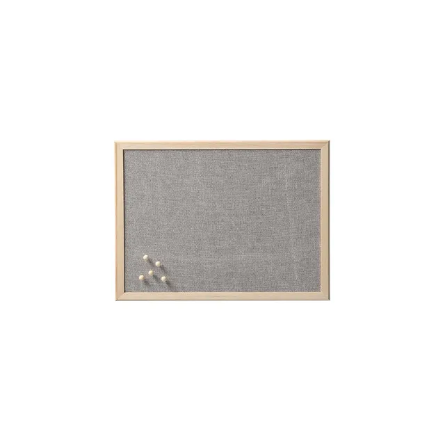 zeller-present-office-pinboard-leinen-kiefer-grau image 1