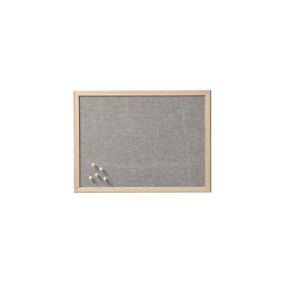 zeller-present-office-pinboard-leinen-kiefer-grau image 1
