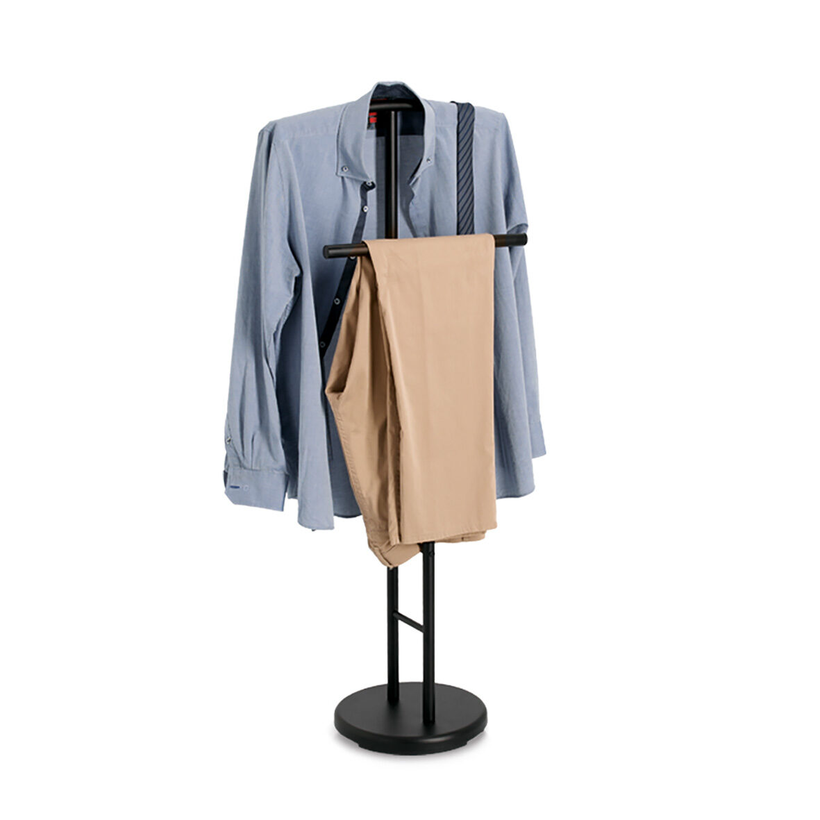 zeller-home-herrendiener-metall-schwarz-kleiderst-nder image 2