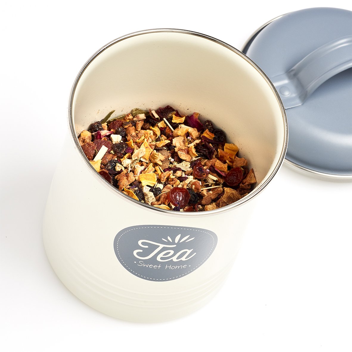 zeller-present-k-che-vorratsdose-tea-metall-creme-anthrazit image 4