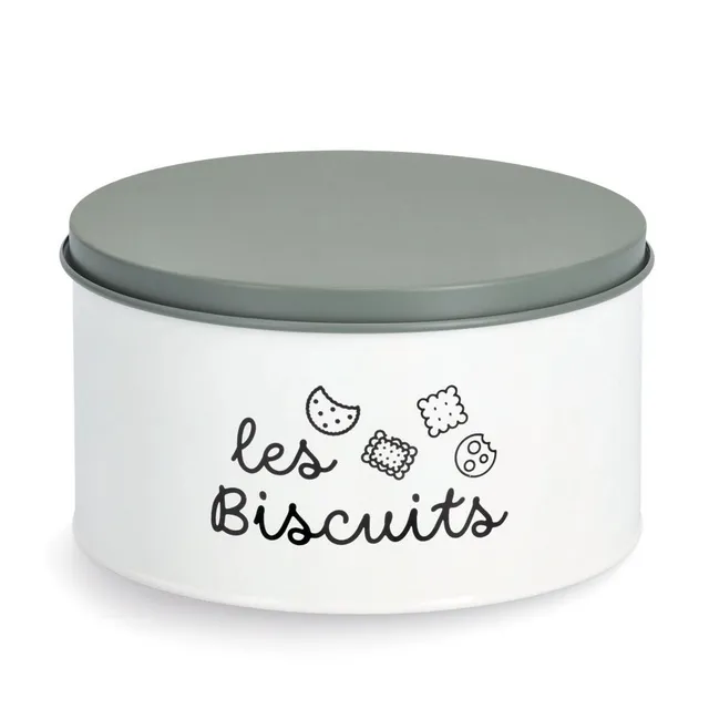 zeller-present-k-che-vorratsdose-les-biscuits-3000-ml-wei-metall image 1
