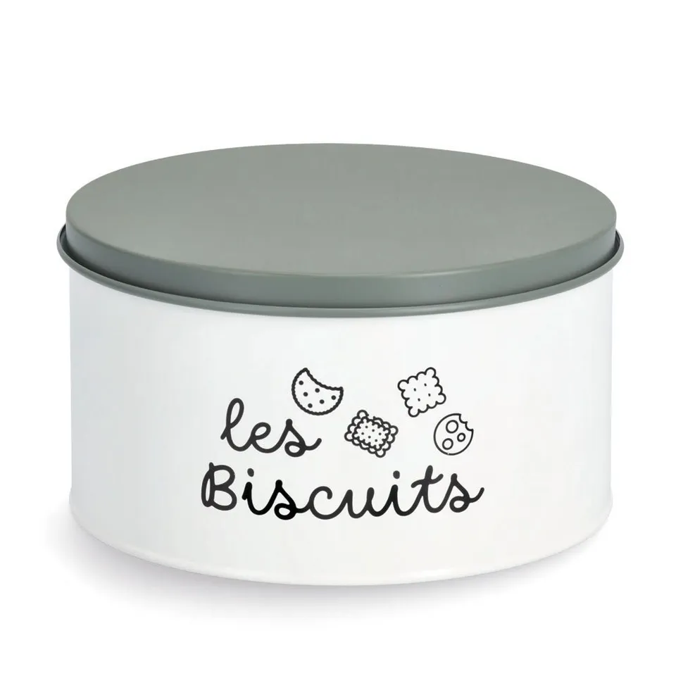 zeller-present-k-che-vorratsdose-les-biscuits-3000-ml-wei-metall image 1