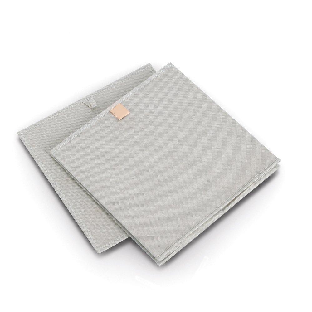 zeller-present-home-living-aufbewahrungsbox-vlies-grau-faltbar image 3