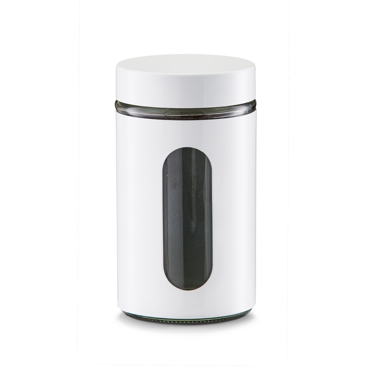 zeller-present-k-che-vorratsglas-900-ml-wei-mit-schraubdeckel image 1