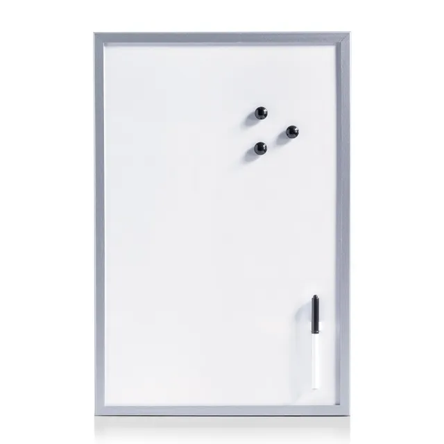 zeller-present-office-magnet-schreibtafel-metall-mdf-alugrau-magnetwand image 1
