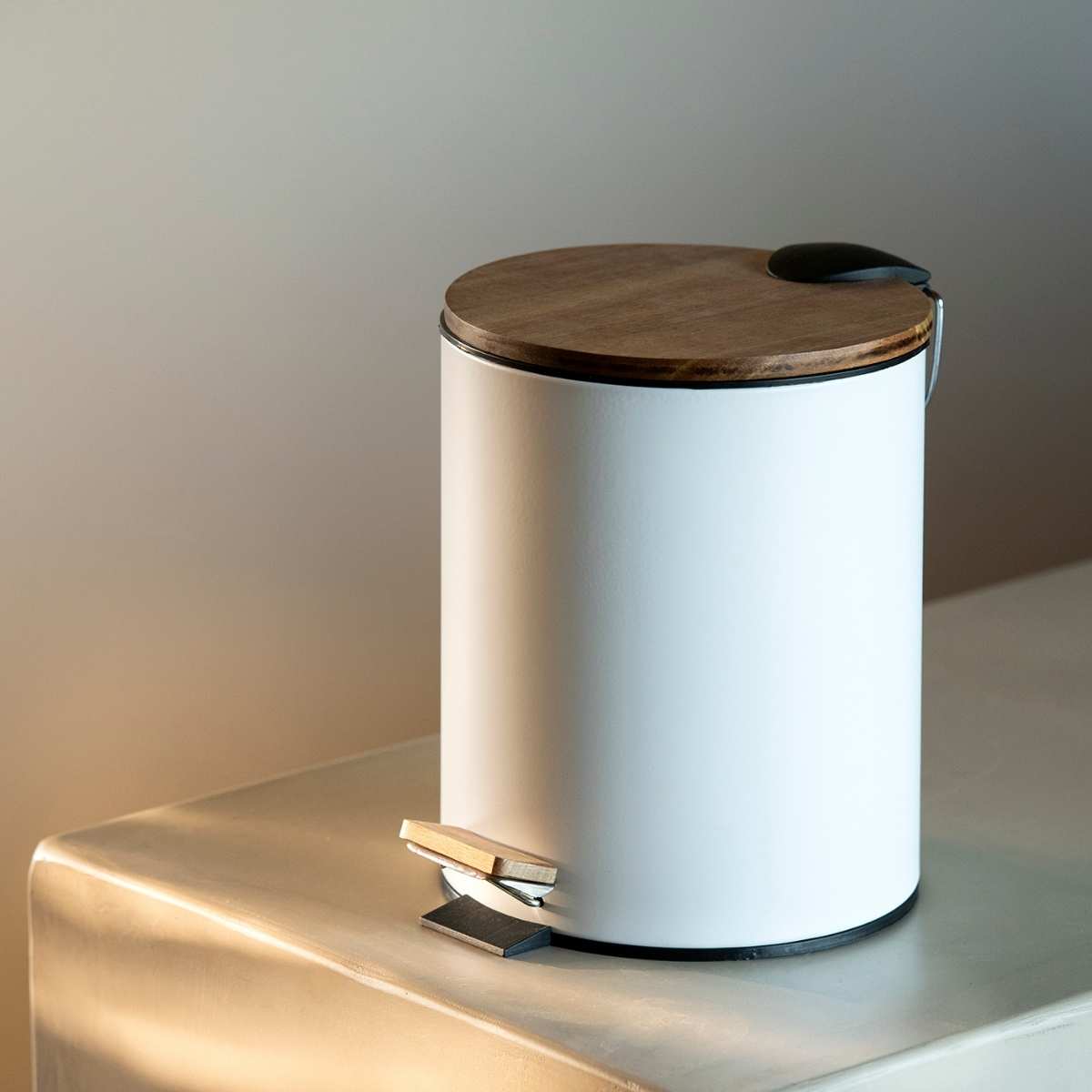 andrea-house-ba-o-m-lleimer-metall-holz-wei-5l image 1