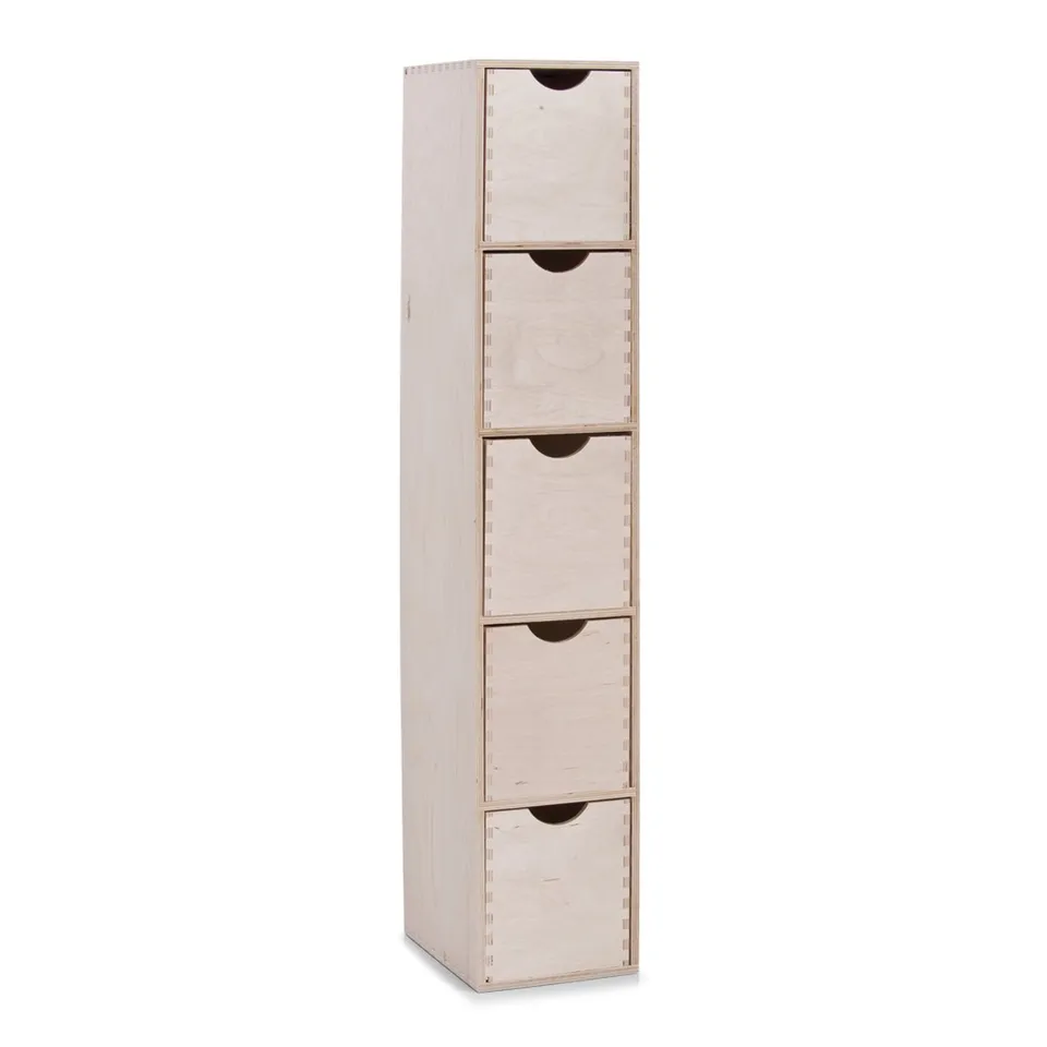 zeller-present-schubladenelement-5-er-birke-holz-5-f-cher image 1