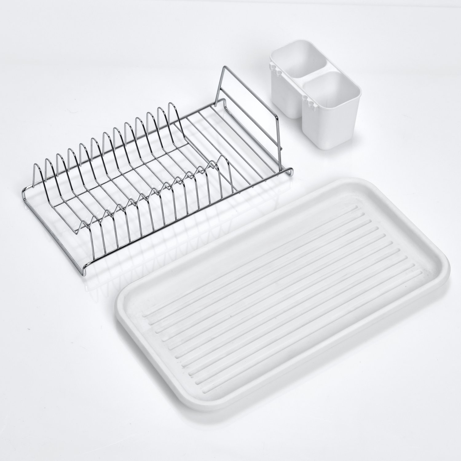 zeller-k-che-geschirrabtropfst-nder-wei-metall-kunststoff image 2