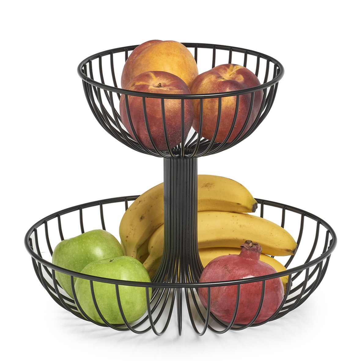 zeller-present-table-obst-etagere-2-lagig-metall-schwarz image 2