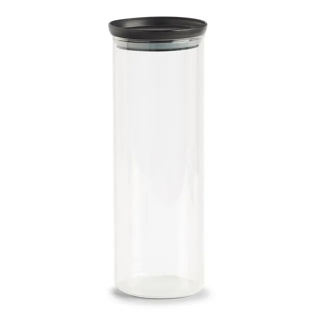 zeller-present-k-che-vorratsglas-1650-ml-schwarz-mit-deckel image 1