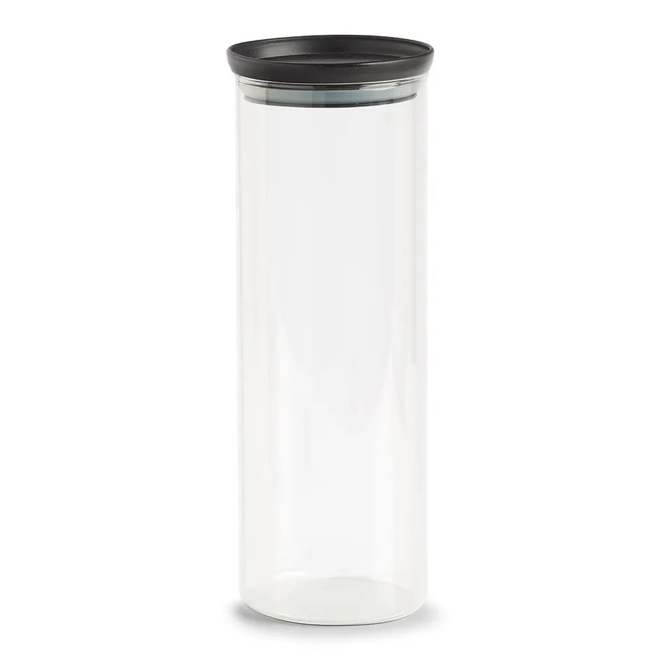 zeller-present-k-che-vorratsglas-1650-ml-schwarz-mit-deckel image 1