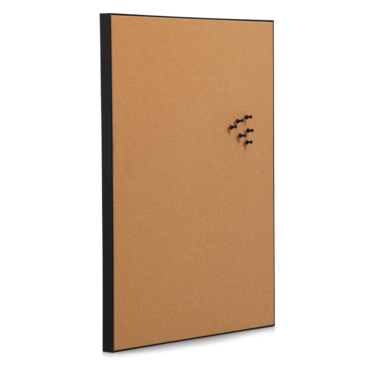zeller-present-office-pinboard-kork-schwarz-inkl-pins image 3