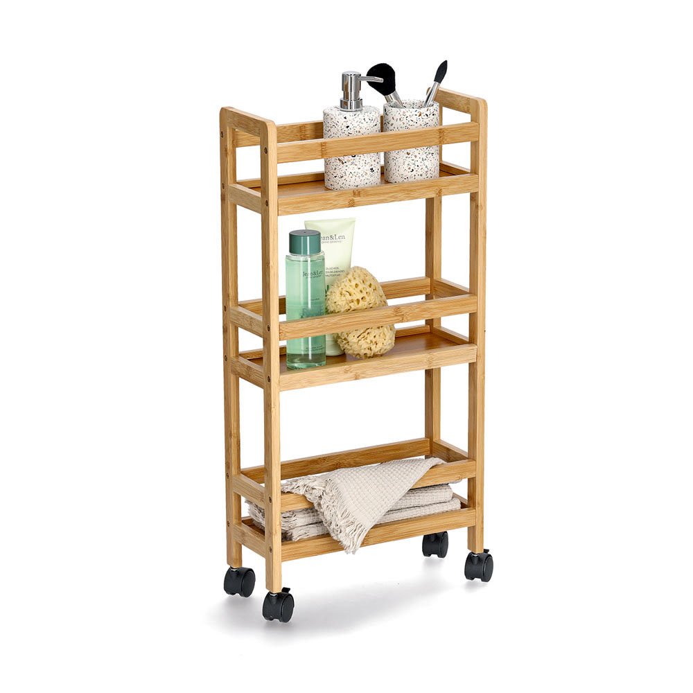 zeller-present-home-living-nischen-rollwagen-bambus-mdf-3-etagen image 2
