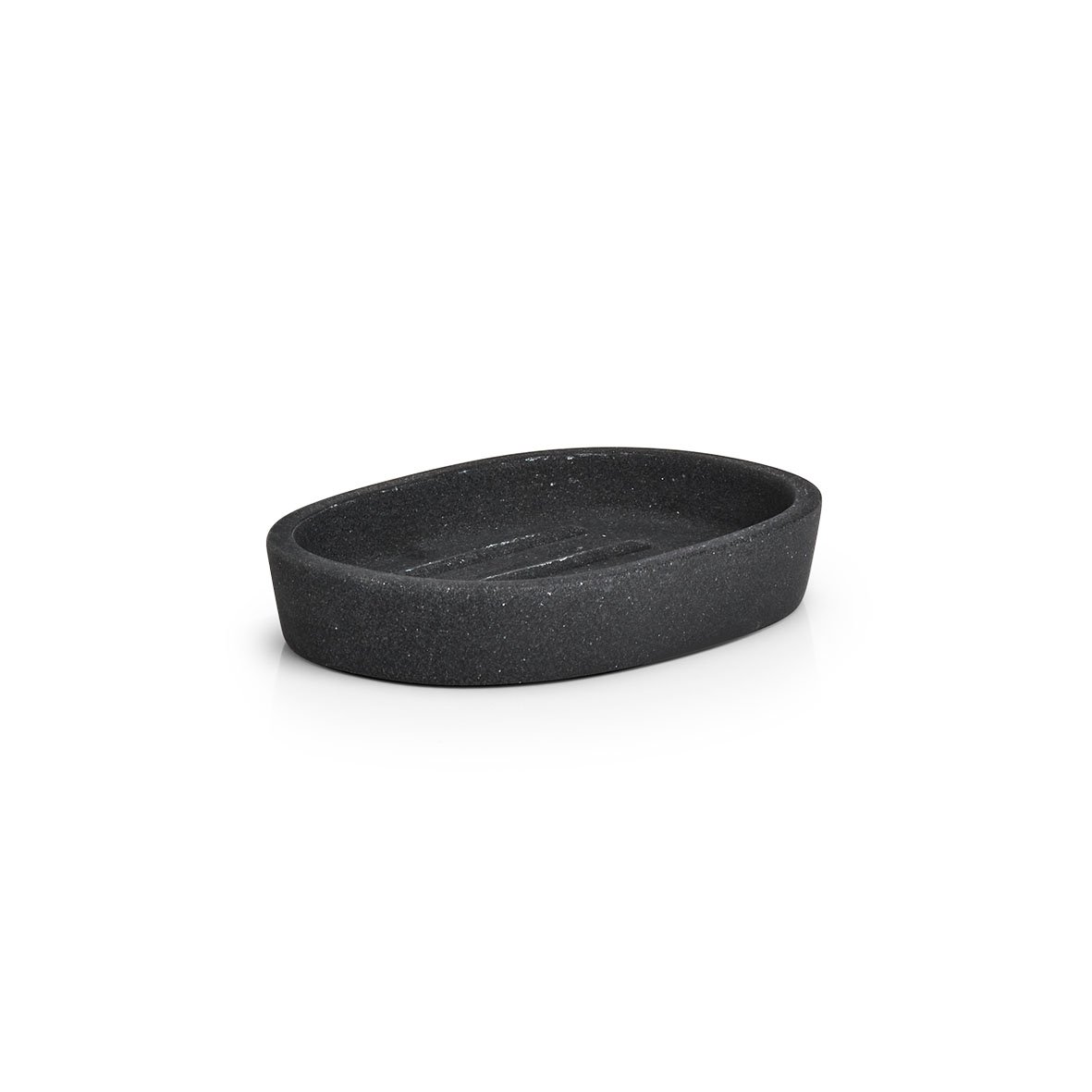 zeller-present-bad-seifenschale-dark-stone-polyresin-schwarz image 1