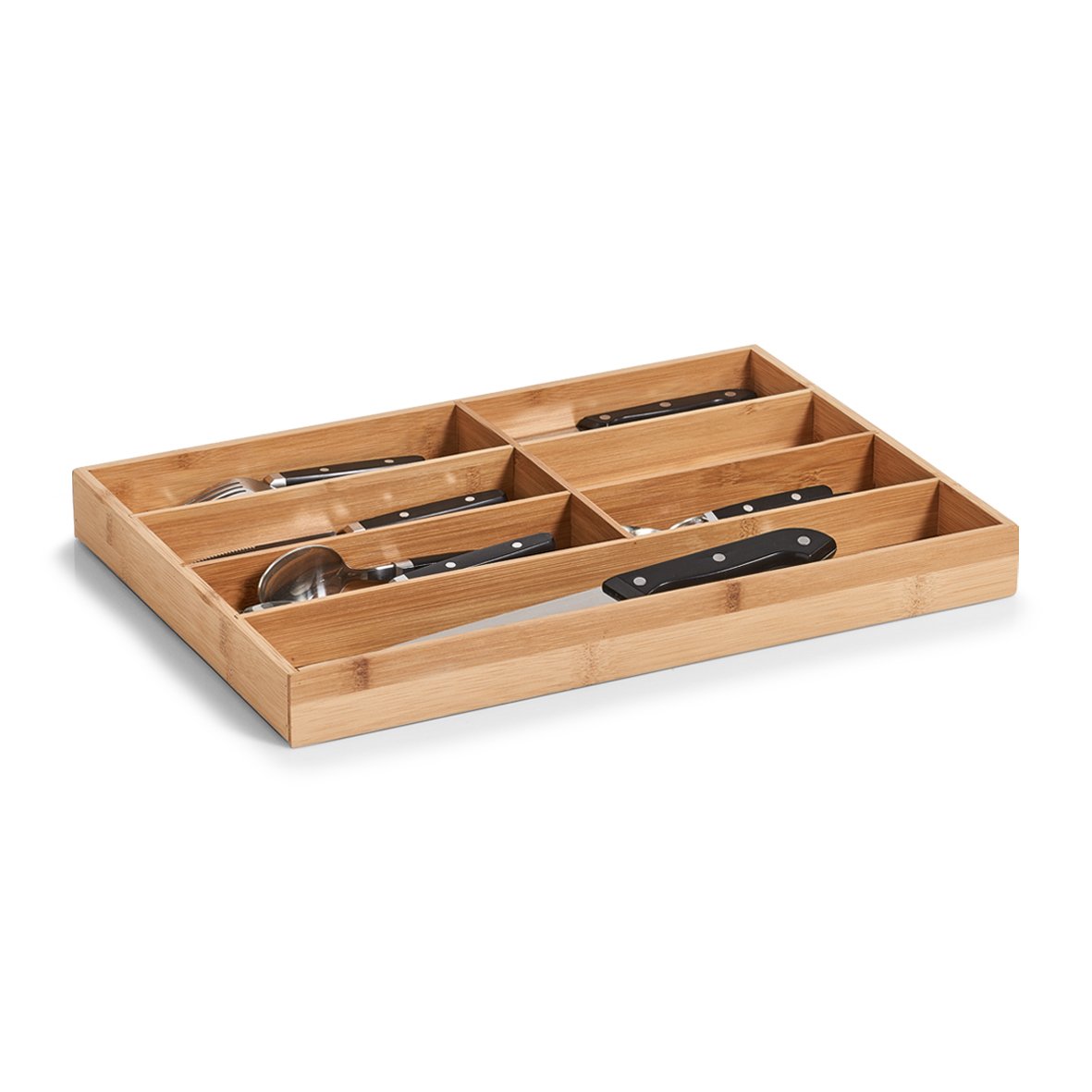 zeller-present-k-che-besteckkasten-bambus-mdf-7-f-cher image 2