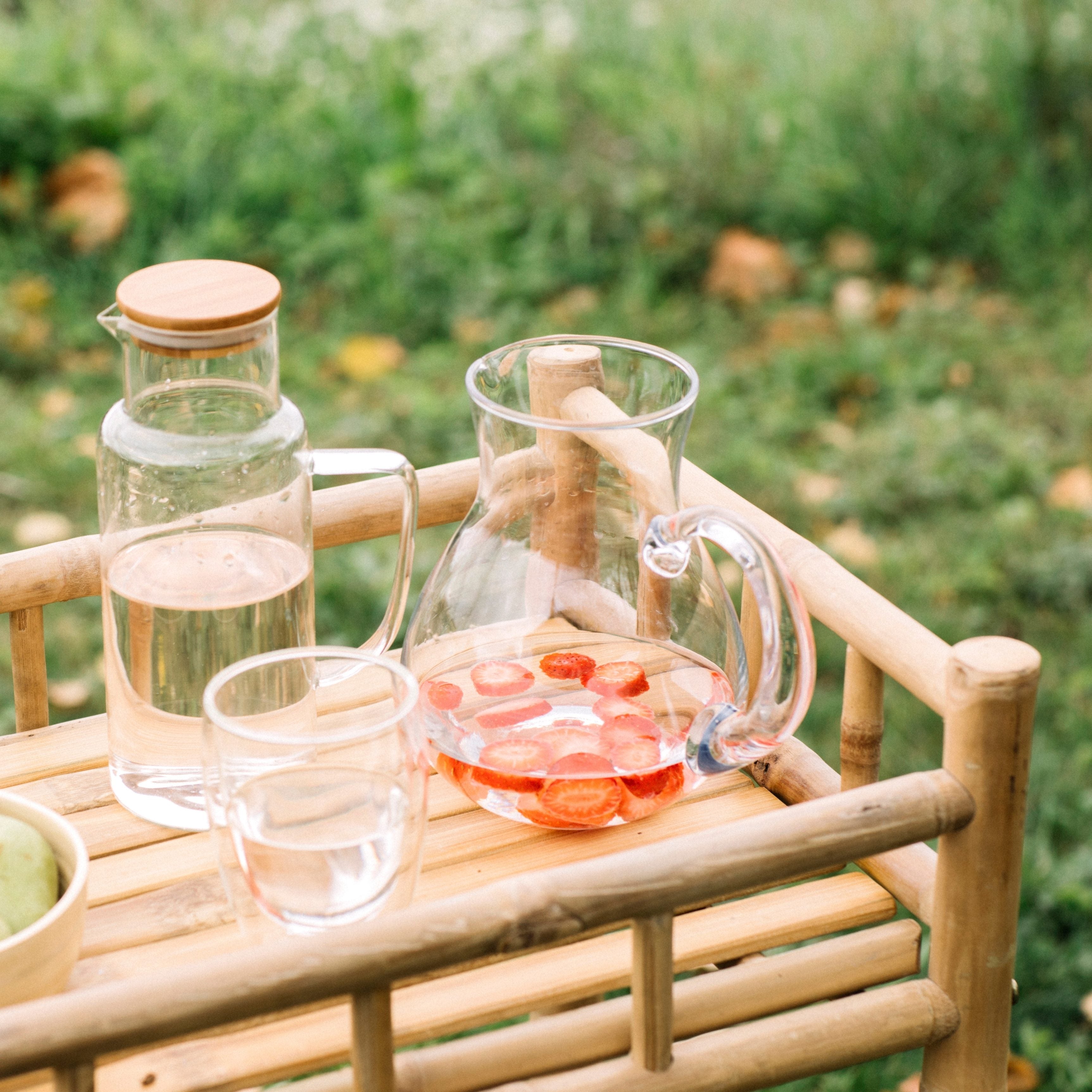 andrea-house-wasserkaraffe-bambus-glaskaraffe-wasserkanne-natur image 4