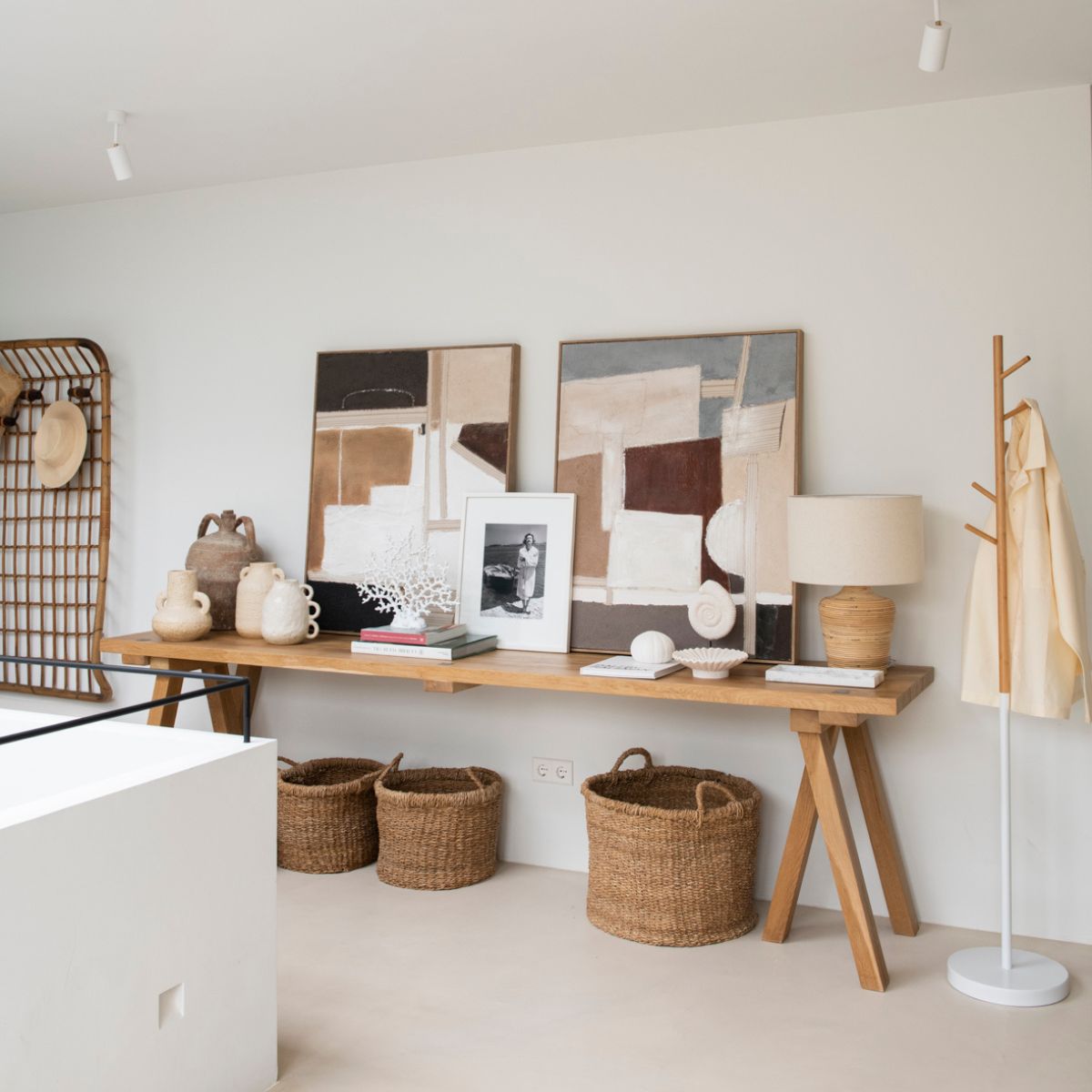 andrea-house-garderobe-metall-wei-bambus-kleiderst-nder image 2