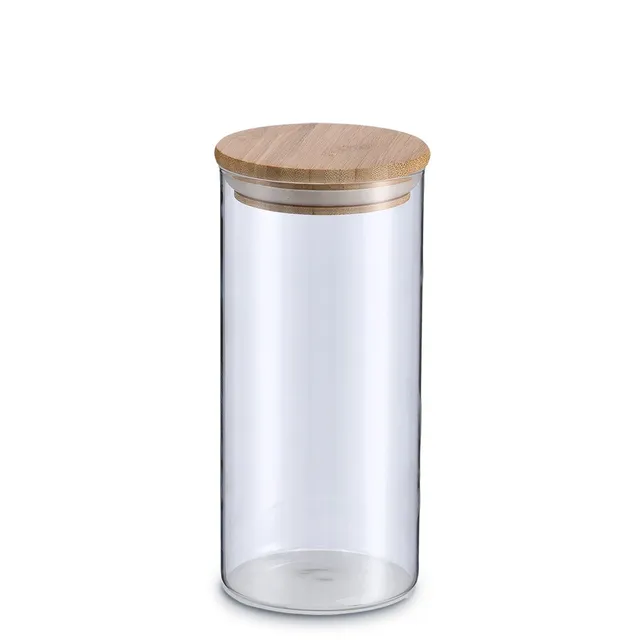 zeller-present-k-che-vorratsglas-bambusdeckel-1400-ml image 1