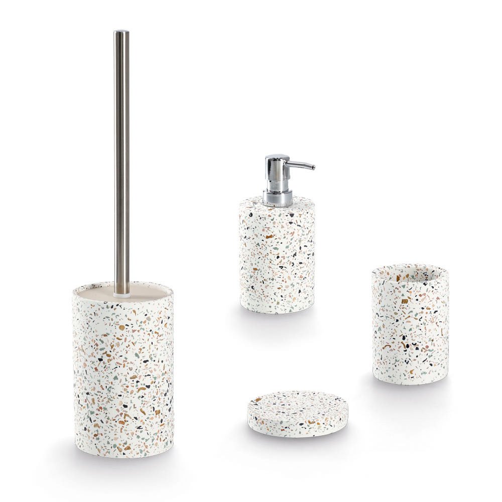 zeller-present-bad-seifenschale-terrazzo-zement image 4