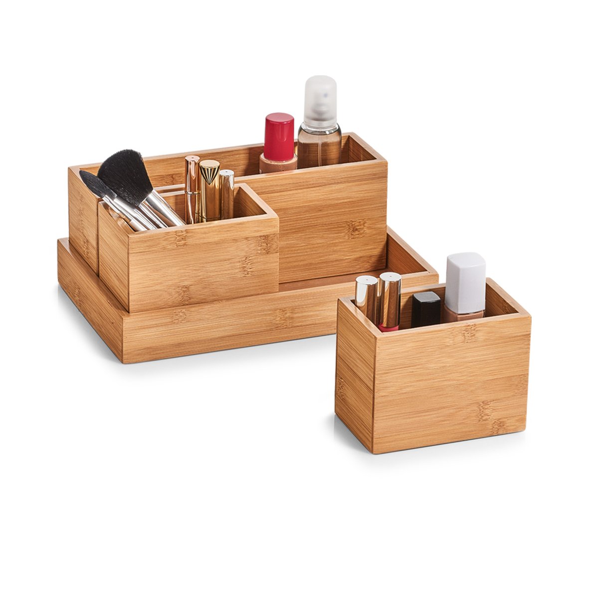 zeller-present-organizer-set-4-tlg-bambus-schreibtischbox-b-ro image 2
