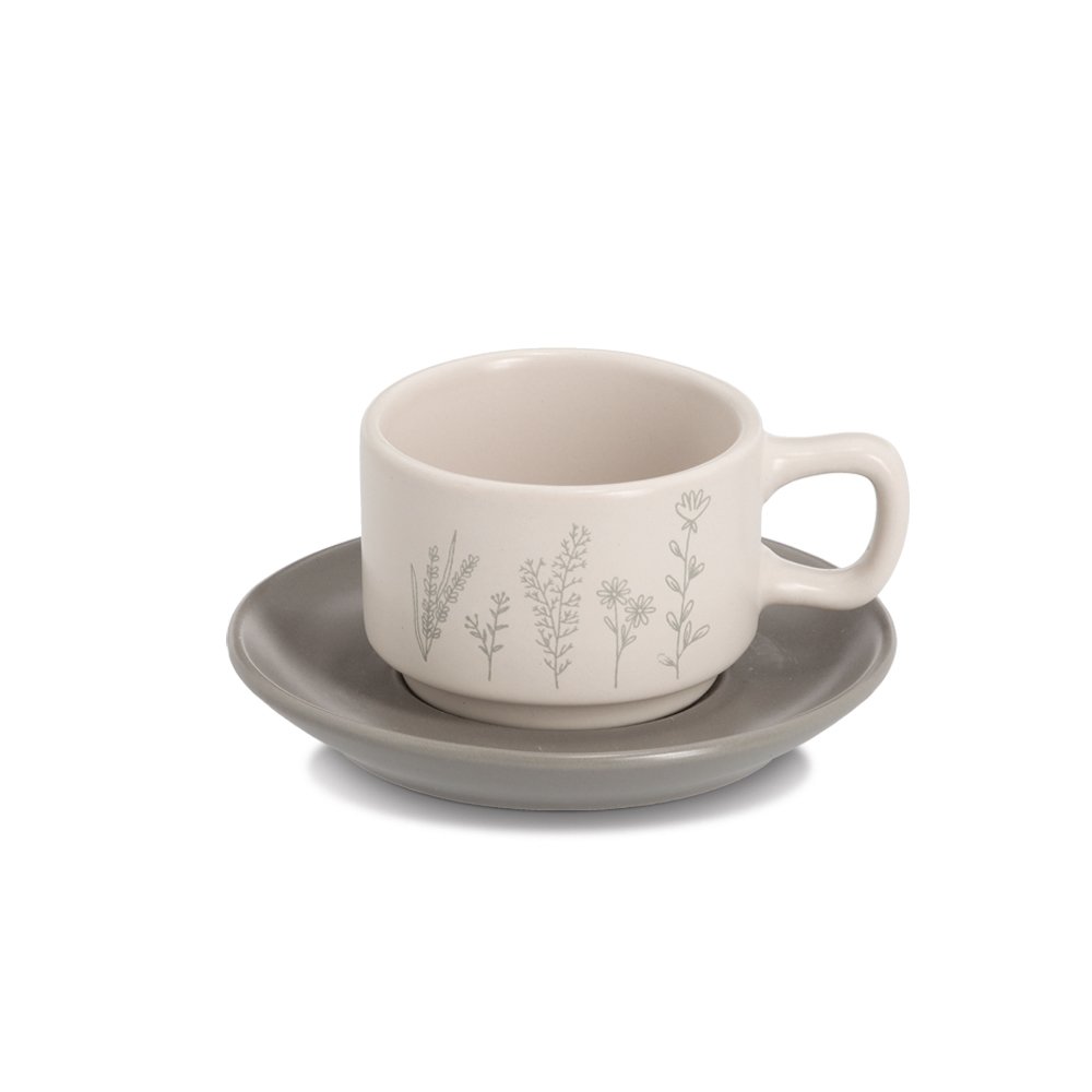 zeller-present-k-che-espresso-set-flowers-8-tlg-steingut image 3