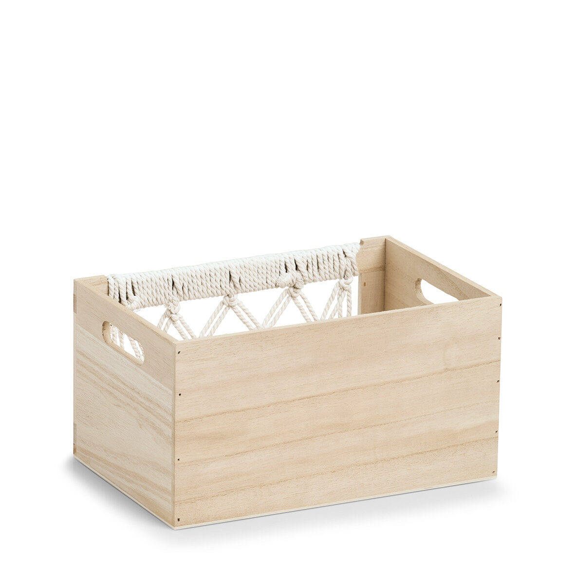 zeller-present-home-aufbewahrungskiste-boho-holz-baumwolle image 3