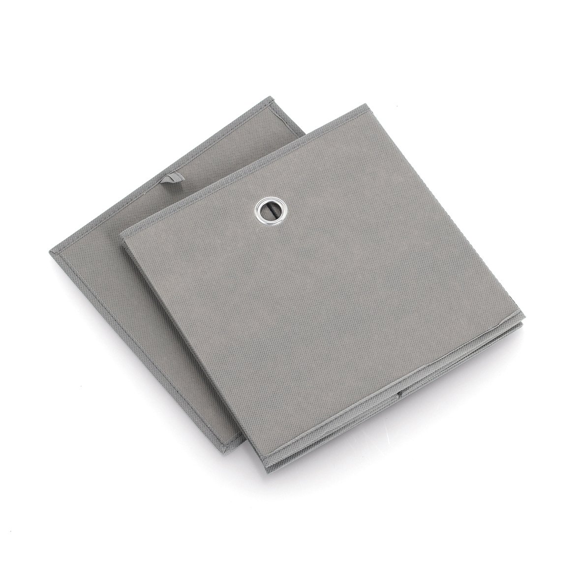 zeller-present-home-living-aufbewahrungsbox-vlies-grau-faltbar-2 image 2