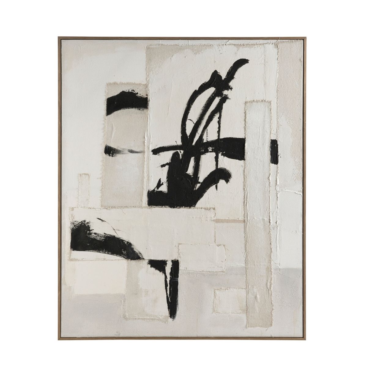 andrea-house-tokio-bild-abstrakt-schwarz-wei-80x100-cm image 2