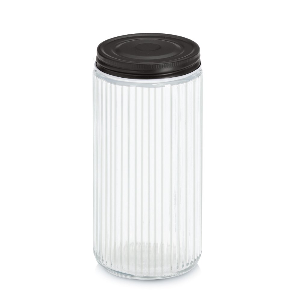 zeller-present-k-che-vorratsglas-950-ml-metalldeckel-luftdicht image 1