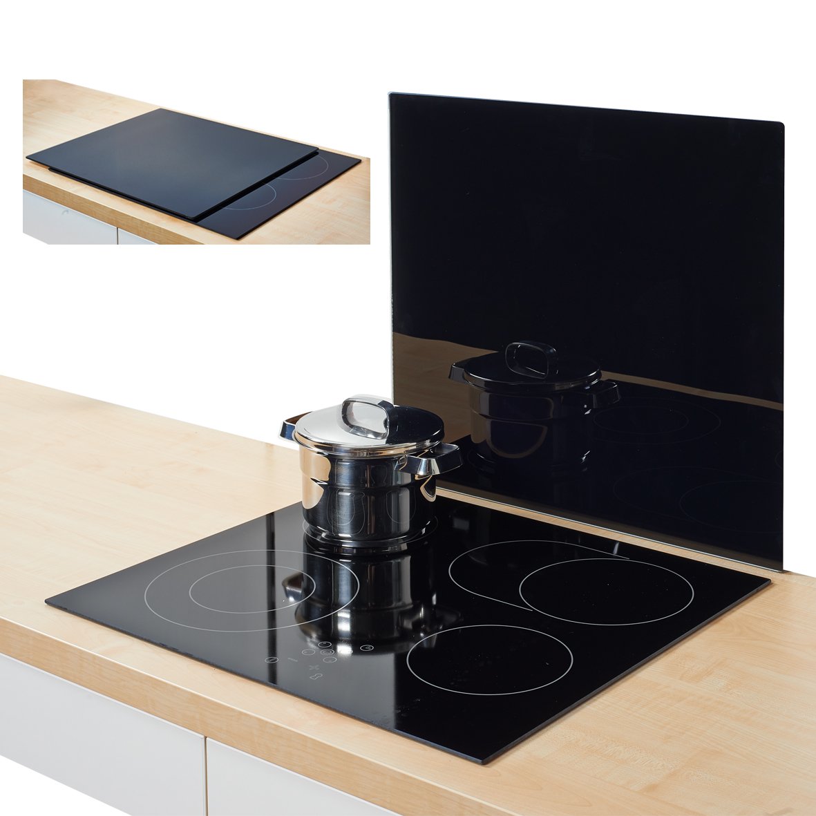 zeller-k-che-herdblende-abdeckplatte-glas-schwarz image 3