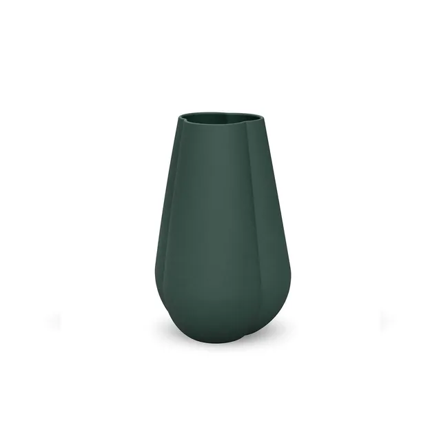 cooee-design-clover-18-cm-vase-keramik-dark-green-matt image 1