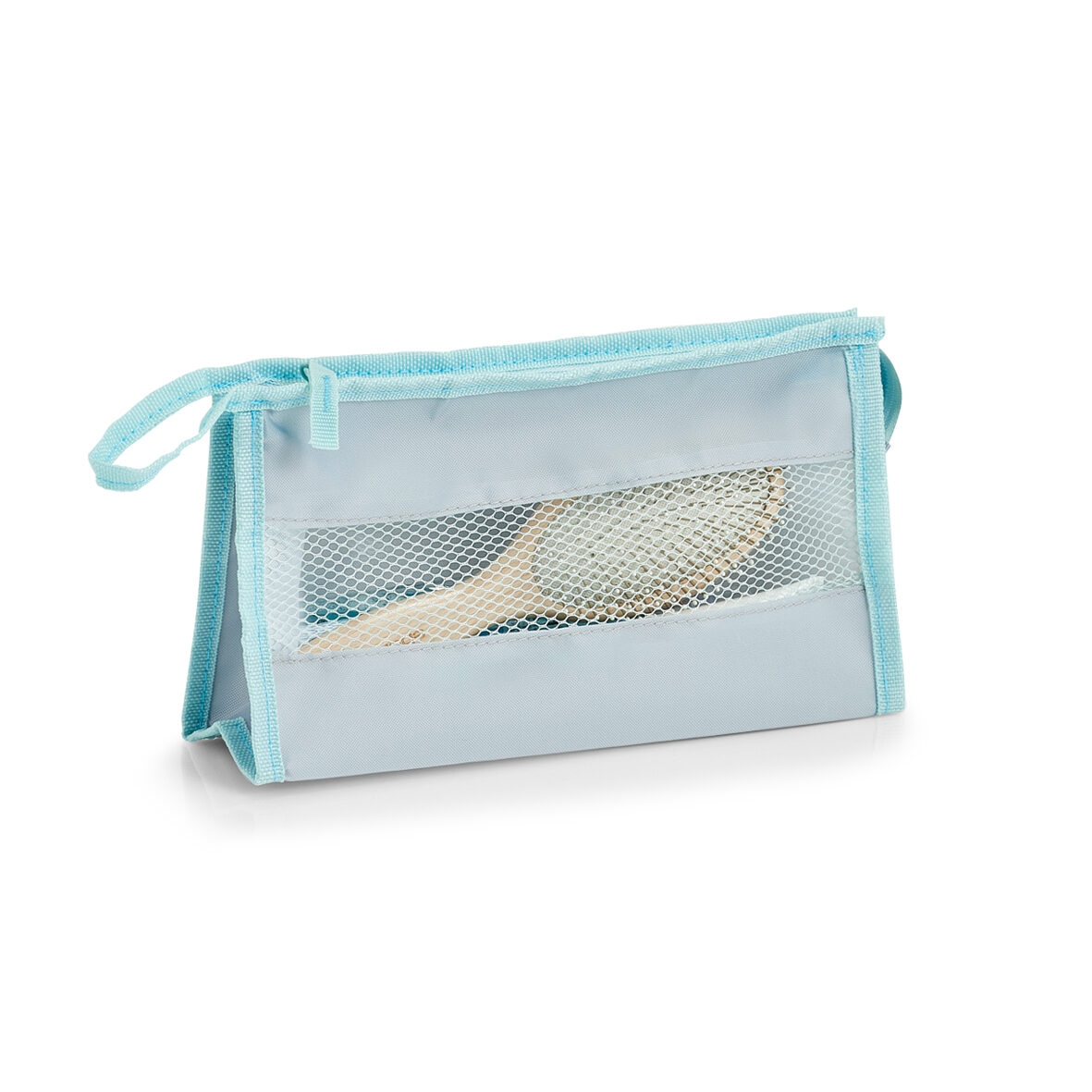 zeller-present-kosmetik-tasche-polyester-t-rkis-netzfenster image 2
