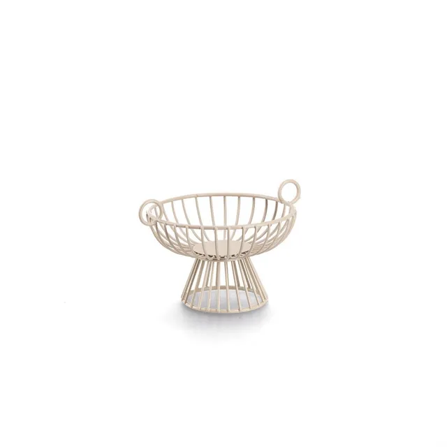 zeller-k-che-obstkorb-obstschale-metall-beige image 1