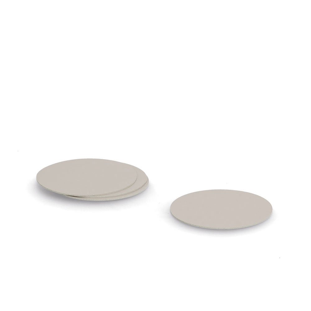 zeller-present-table-glasuntersetzer-set-4-tlg-kunstleder-beige image 1