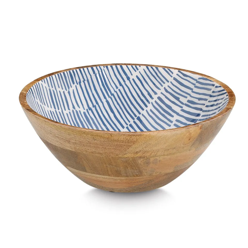 zeller-k-che-schale-mangoholz-blau-handbemalt-gro image 1