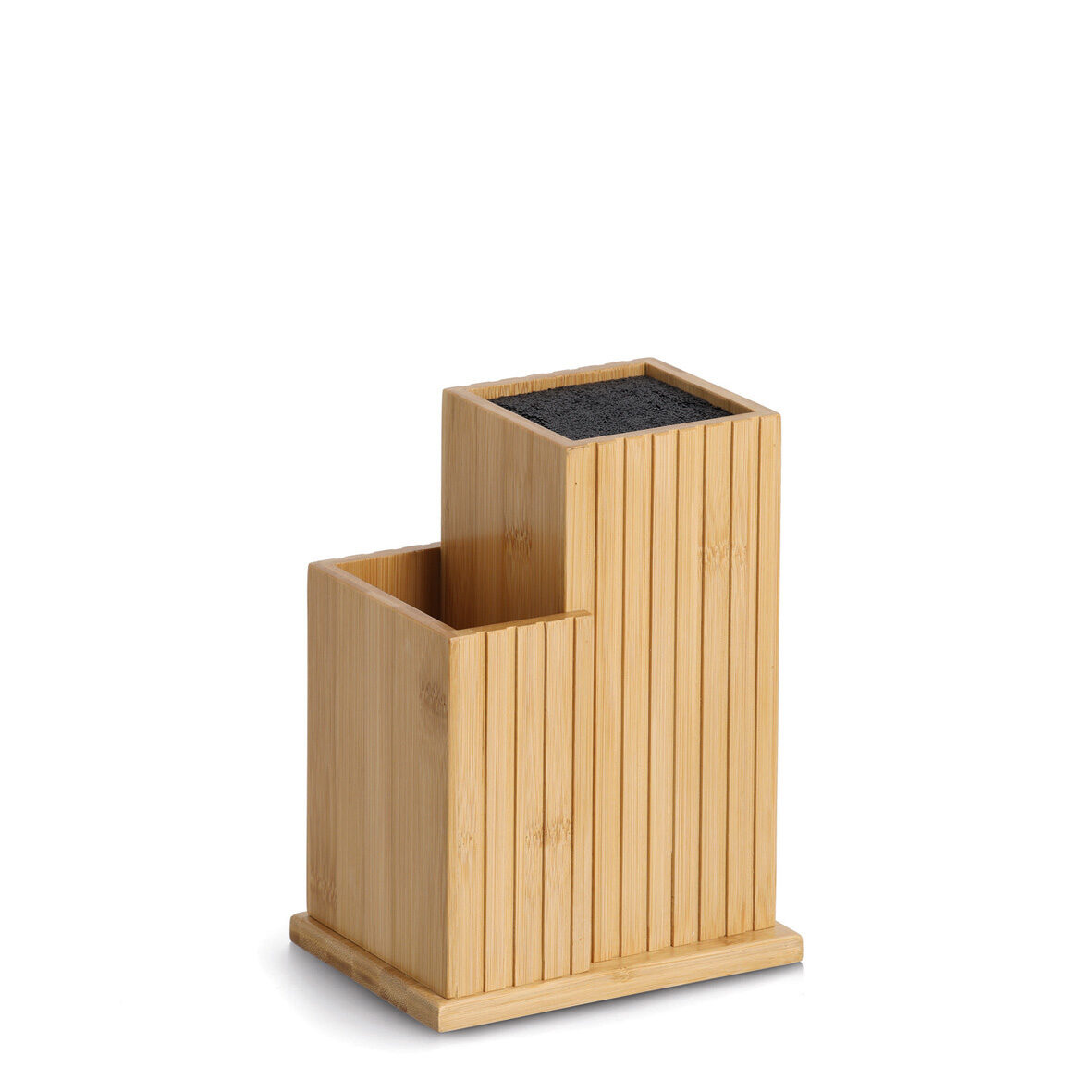 zeller-present-k-che-messerblock-bambus-mit-utensilienhalter image 1