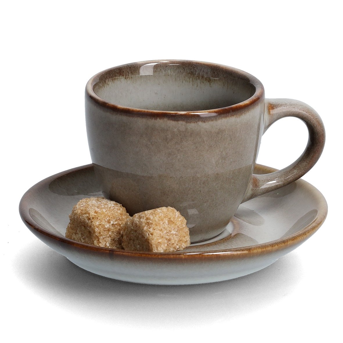 zeller-present-k-che-espresso-set-8-tlg-keramik-taupe image 3