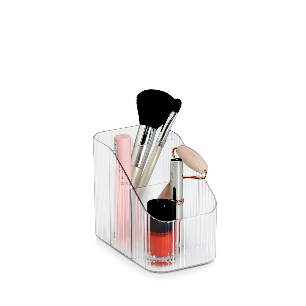 zeller-present-home-organizer-3-f-cher-kunststoff-transparent image 3