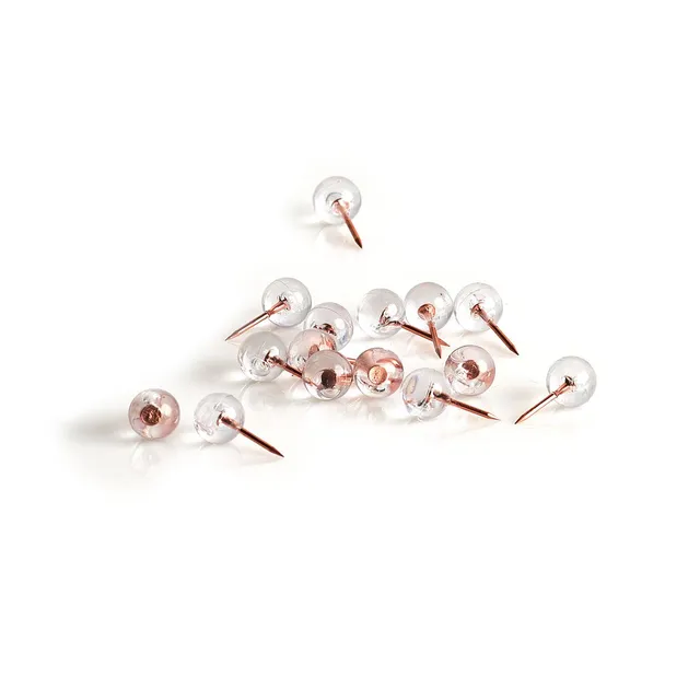 zeller-present-office-push-pins-ball-25-tlg-ros-gold image 1