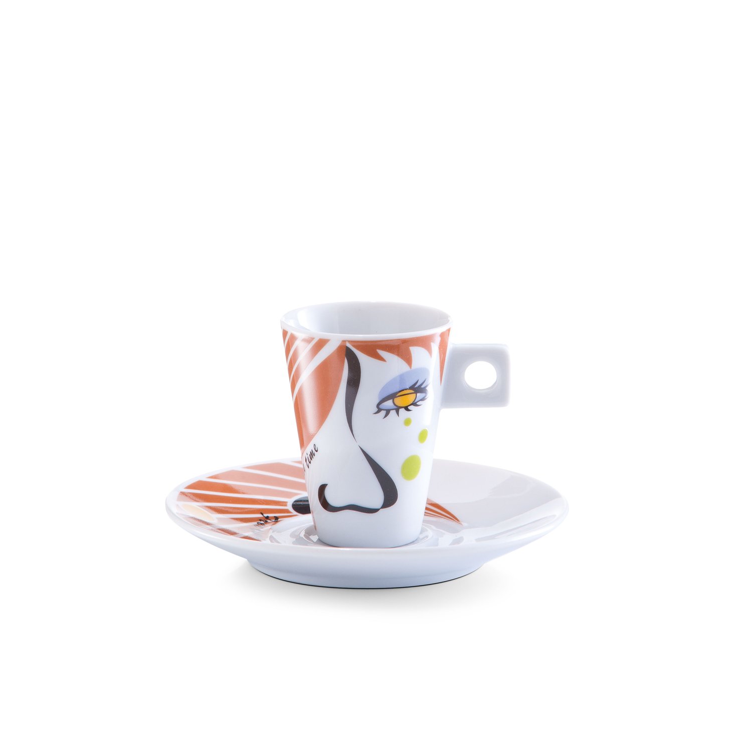 zeller-present-espresso-set-faces-12-tlg-porzellan-6-tassen-bunt image 3