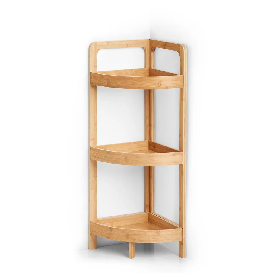 zeller-present-home-eckregal-bambus-3-ebenen image 1