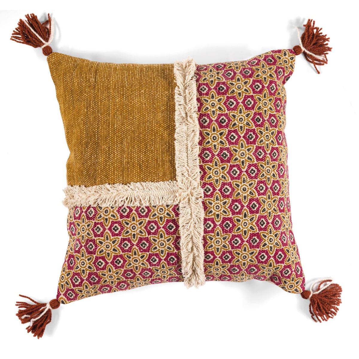 andrea-house-textil-dekokissen-baumwolle-rosa-blumen image 2