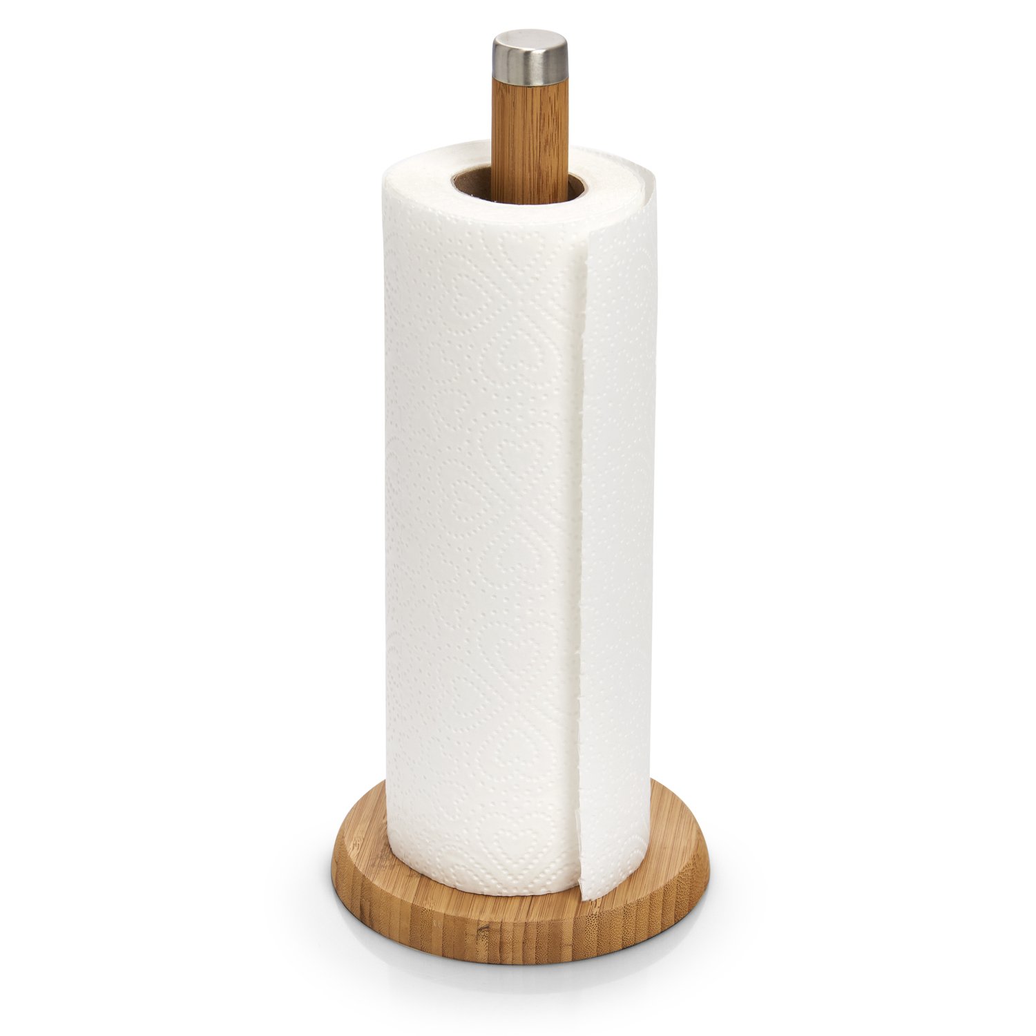 zeller-present-k-che-k-chenrollenhalter-bambus-edelstahl image 2