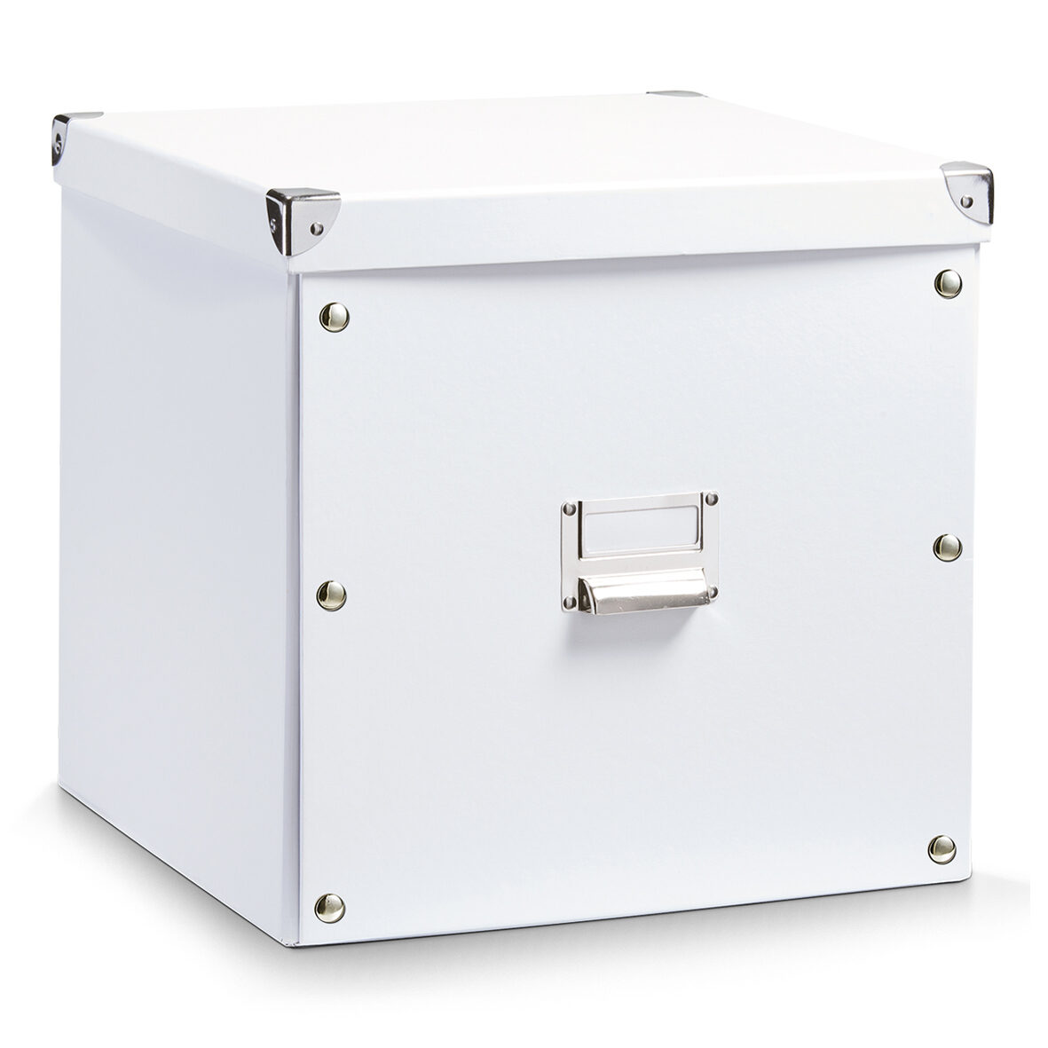 zeller-present-aufbewahrungsbox-pappe-wei-mit-deckel image 1