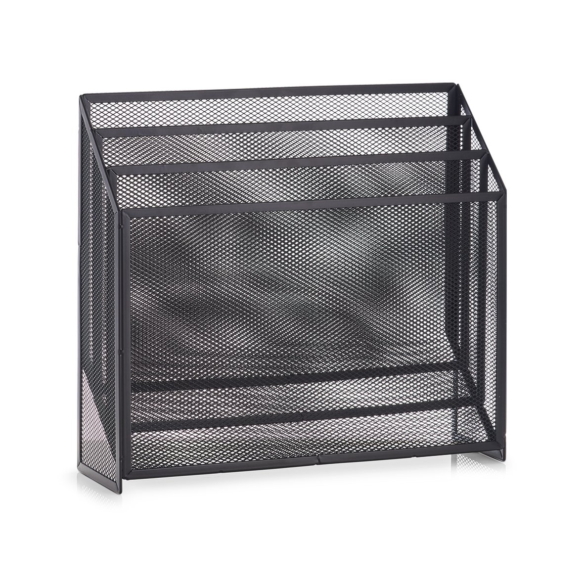 zeller-present-home-living-zeitungsst-nder-mesh-anthrazit image 1
