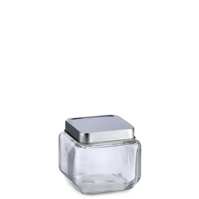 zeller-present-k-che-vorratsglas-700-ml-edelstahldeckel-m-sli image 1